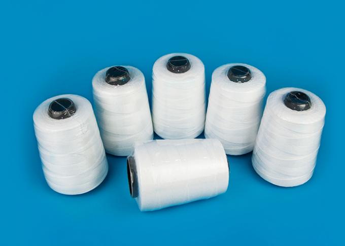 Vente en gros 100% crue de fil de fermeture de sac de fils de polyesters de blanc du PRINCIPAL 1 12/5