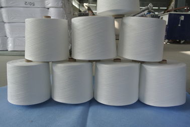 Fil de couture blanc tordu par double élevé de ténacité, fil fort de polyester 